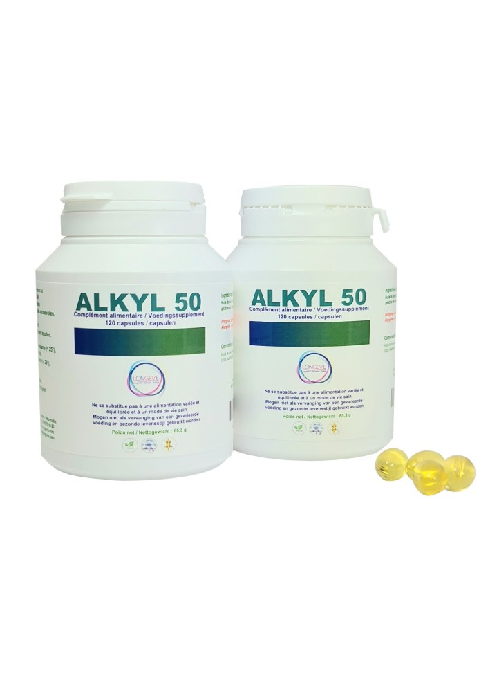 ALKYL 50 - Lot de 2 pots de 120 capsules -