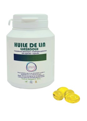 HUILE DE LIN - Pot de 120 capsules