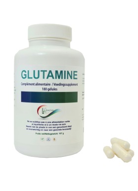 GLUTAMINE - Pot de 180 gélules -