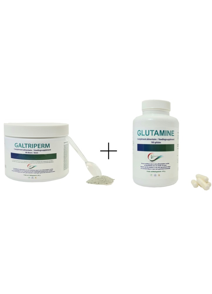 Duopack GALTRIPERM (60 doses) + GLUTAMINE (180 gél.)