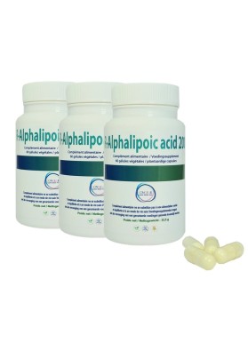 R-ALPHALIPOIC ACID 200 - Lot de 3 pots de 60 gélules -