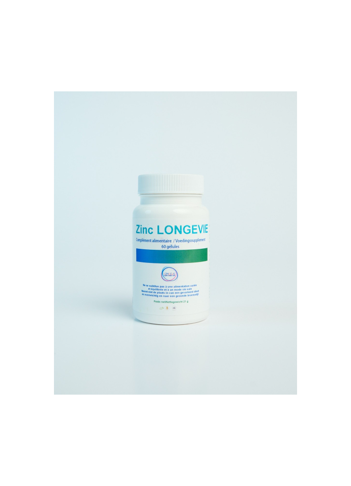 Zinc Longévie – défenses immunitaires et peau éclatante