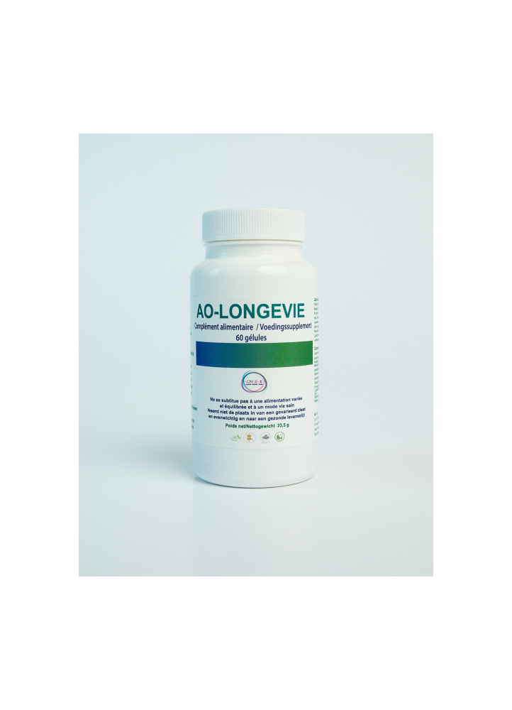 AO-Longévie – complexe antioxydant puissant contre le stress oxydatif et le vieillissement