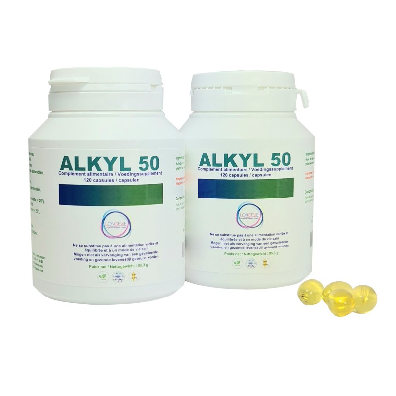 ALKYL 50 - Lot de 2 pots de 120 capsules -