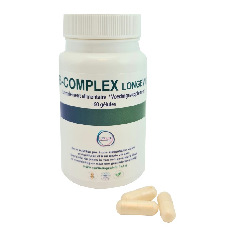 B-COMPLEX Longévie - Pot de 60 gélules -