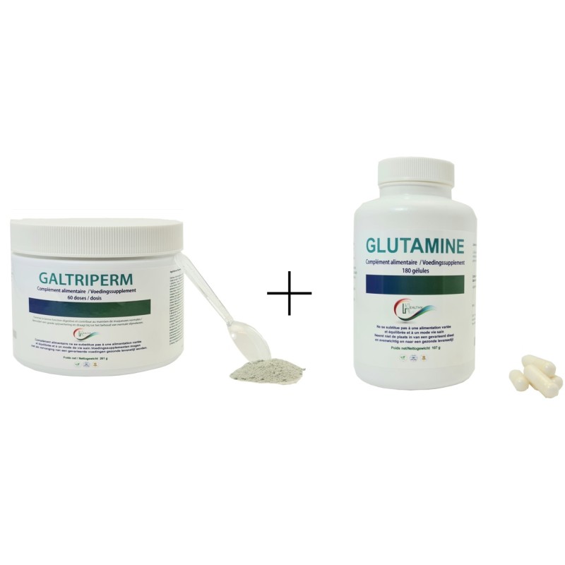 DUO Galtriperm + Glutamine – Soutien de l’équilibre digestif