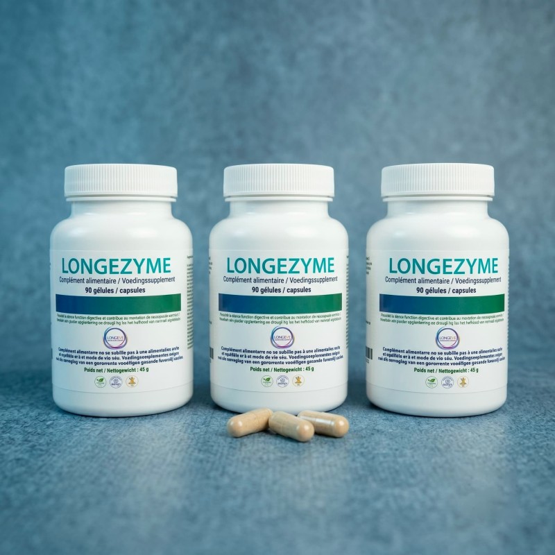 Pack x3 LONGEZYME - Digestion facilitée & confort intestinal