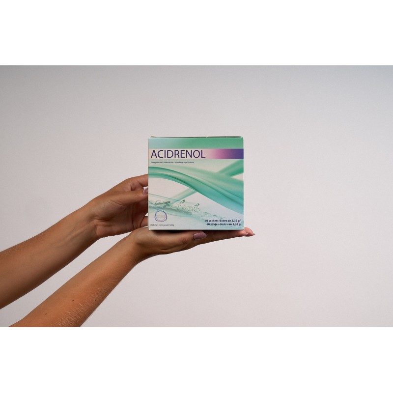 Complément anti-fatigue et anti-douleurs liées à l’acidité – ACIDRENOL Longévie