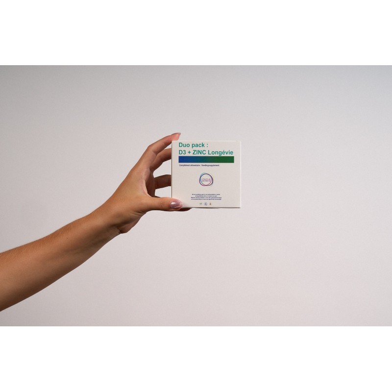 DuoPack D3 (flacon de 15 ml) + Zinc (pot de 60 gélules)