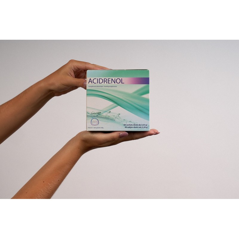 Complément anti-fatigue et anti-douleurs liées à l’acidité – ACIDRENOL Longévie