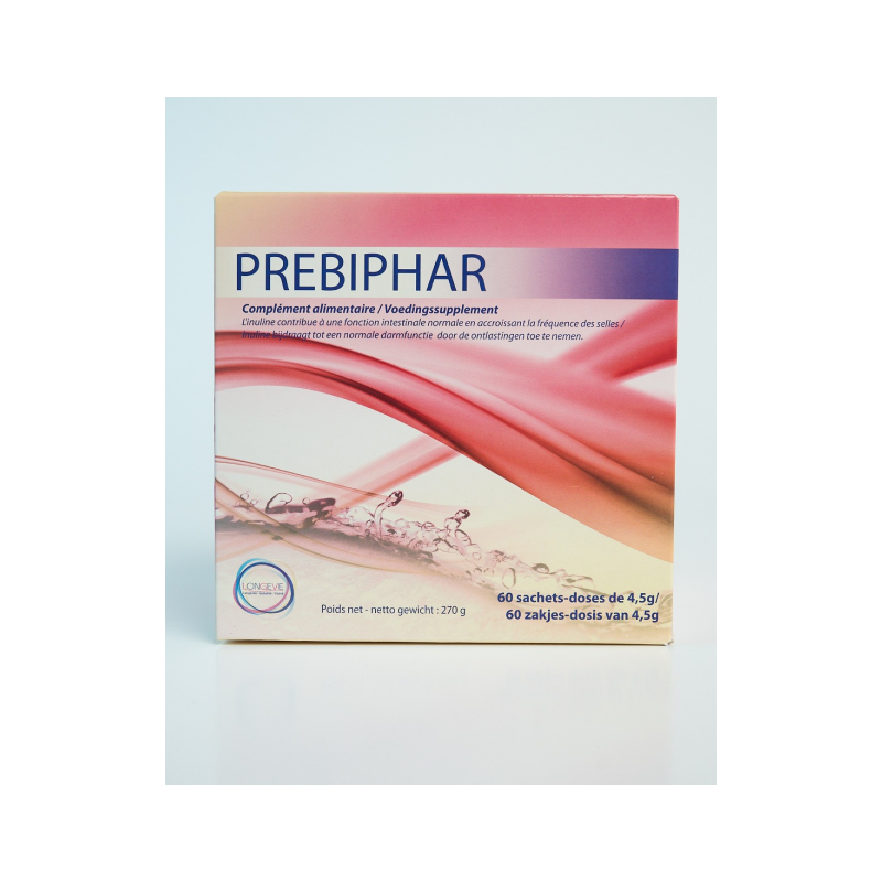 Prebiphar Longévie – prébiotique inuline pour flore intestinale et digestion légère